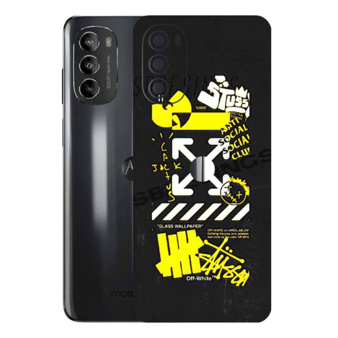 Motorola Phone Skins (All Models) - Anti Social Graffiti - 3D Embossed Finish (L-198) Motorola Moto G82 (5G)