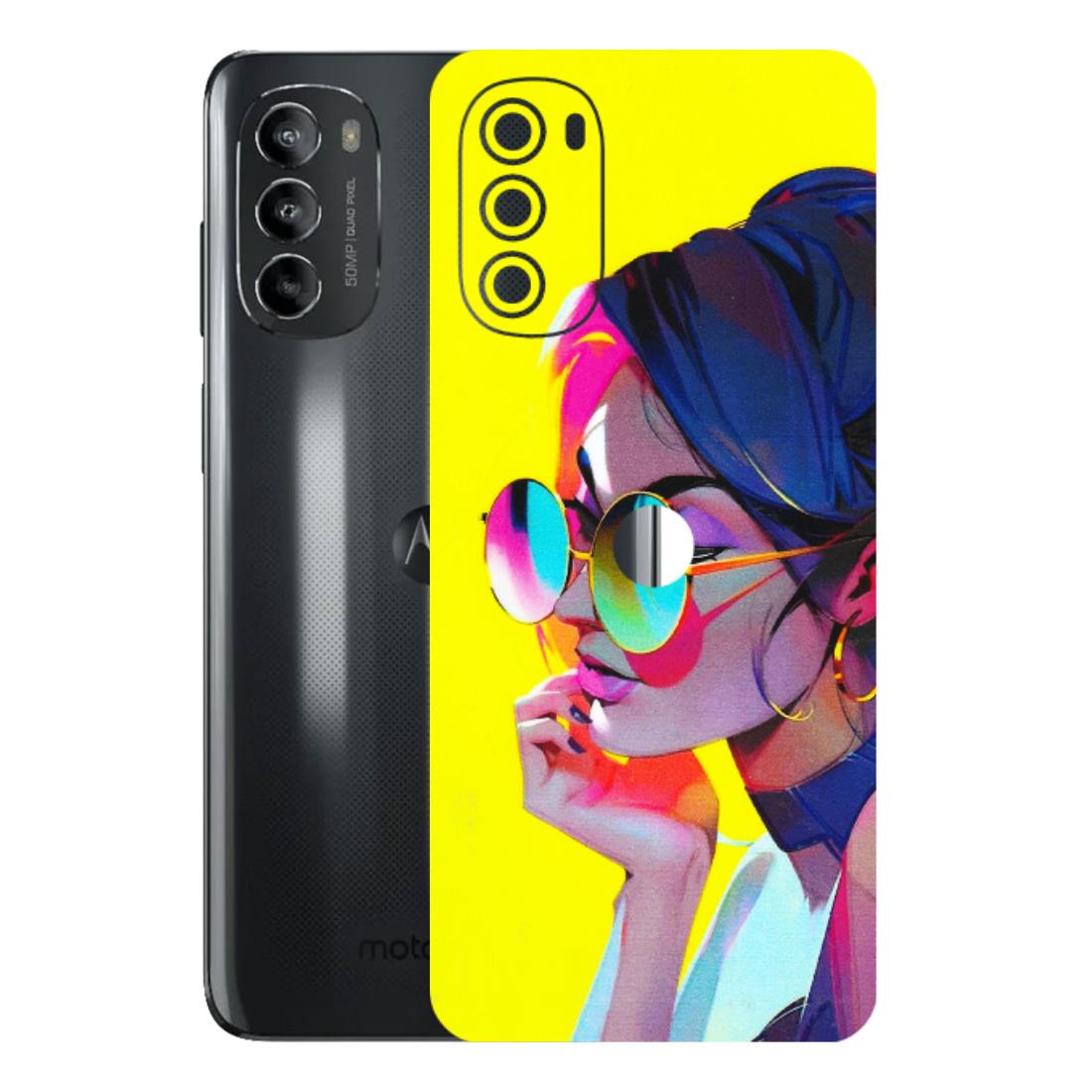 Motorola Phone Skins (All Models) - Bold Stylish Girl - 3D Embossed Finish (L-222) Motorola Moto G82 (5G)