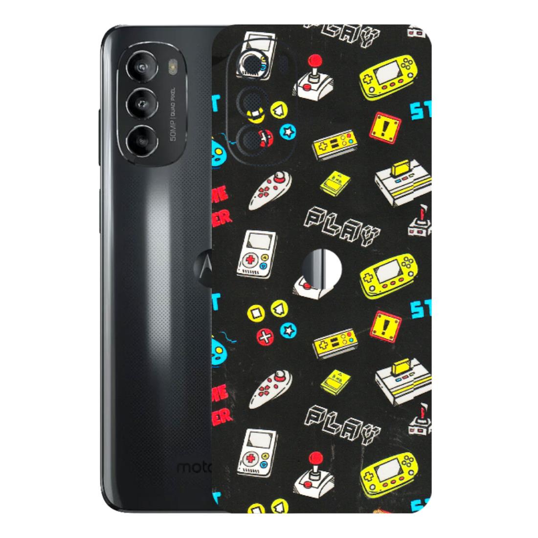 Motorola Phone Skins (All Models) - Gaming Doodles - 3D Embossed Finish (L-224) Motorola Moto G82 (5G)