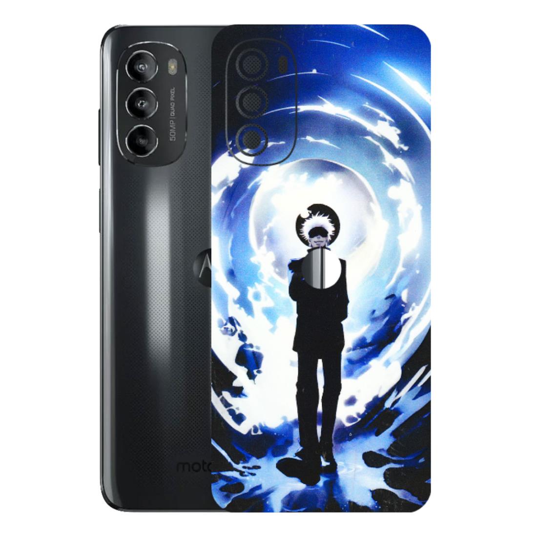 Motorola Phone Skins (All Models) - Satoru Gojo Dark Blue - 3D Embossed Finish (L-235) Motorola Moto G82 (5G)