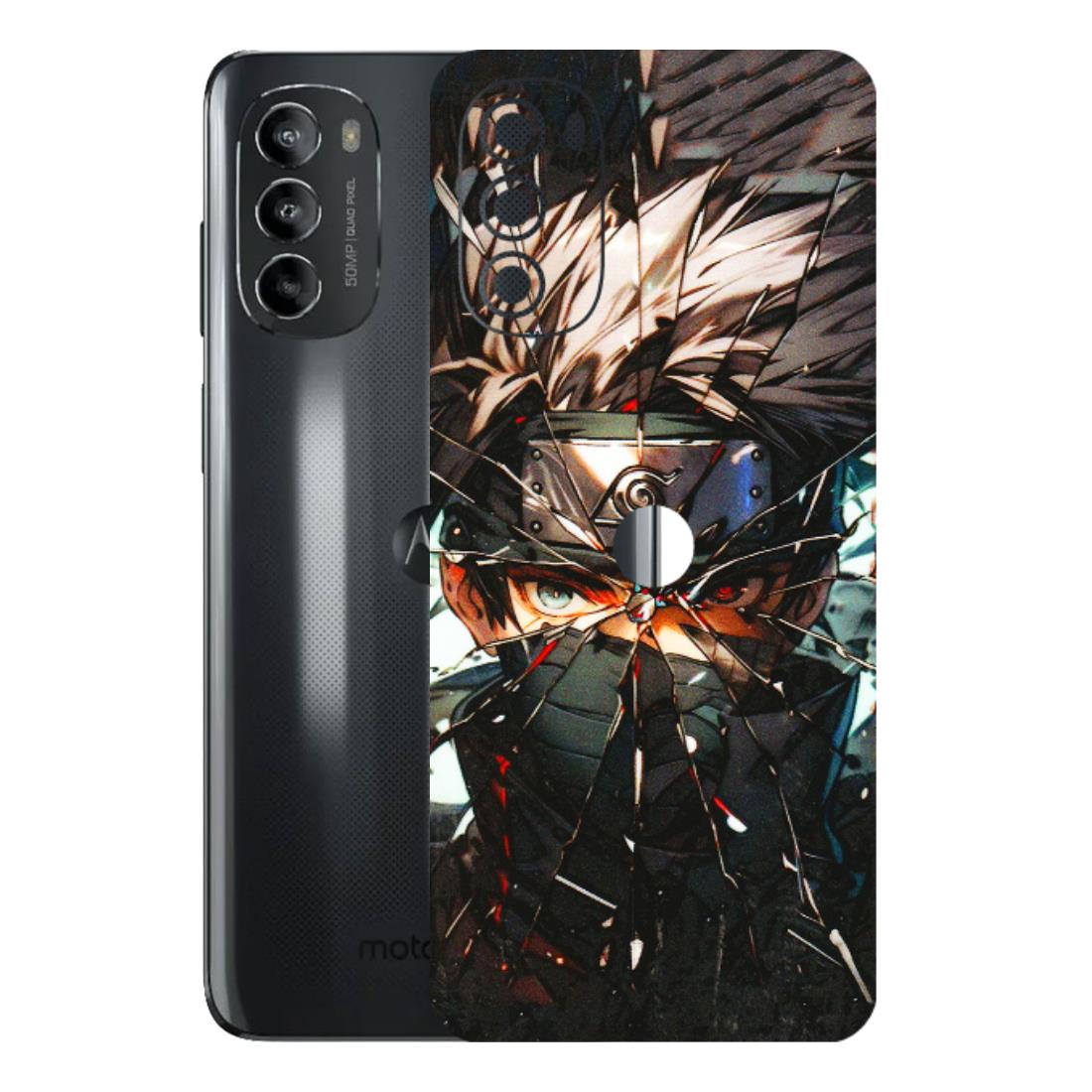 Motorola Phone Skins (All Models) - Kakashi Shattered Glass Effect - 3D Embossed Finish (L-237) Motorola Moto G82 (5G)