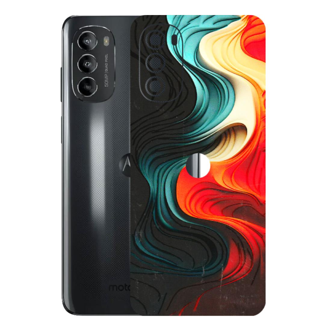 Motorola Phone Skins (All Models) - The Silky Swirl - 3D Embossed Finish (L-240) Motorola Moto G82 (5G)