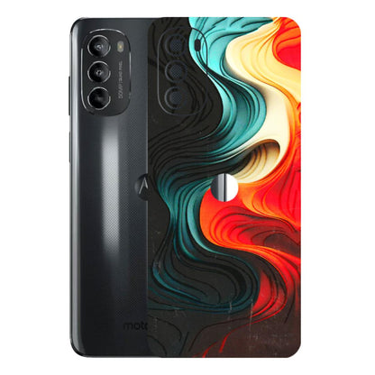 Motorola Phone Skins (All Models) - The Silky Swirl - 3D Embossed Finish (L-240) Motorola Moto G82 (5G)
