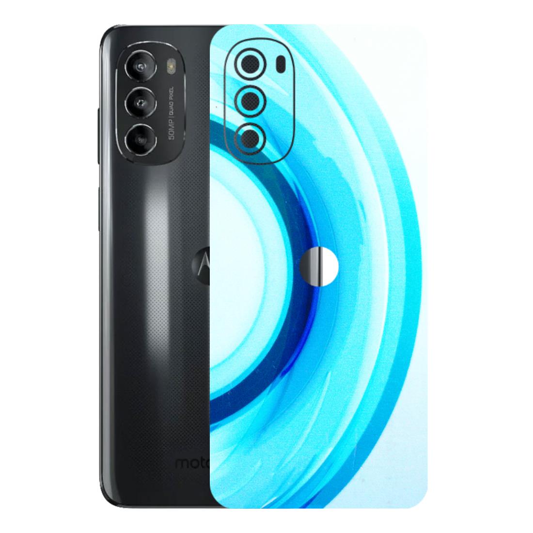 Motorola Phone Skins (All Models) - The Blue Curve - 3D Embossed Finish (L-244) Motorola Moto G82 (5G)