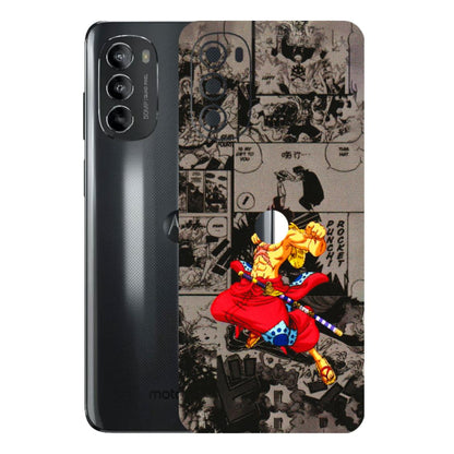 Motorola Phone Skins (All Models) - One Piece Rocket Punch Manga - 3D Embossed Finish (L-25) Motorola Moto G82 (5G)
