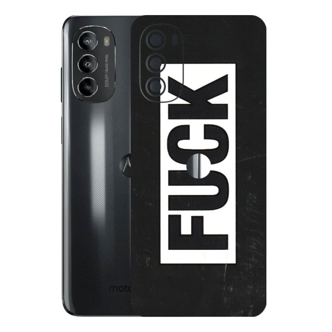 Motorola Phone Skins (All Models) - The F Word - 3D Embossed Finish (L-255) Motorola Moto G82 (5G)