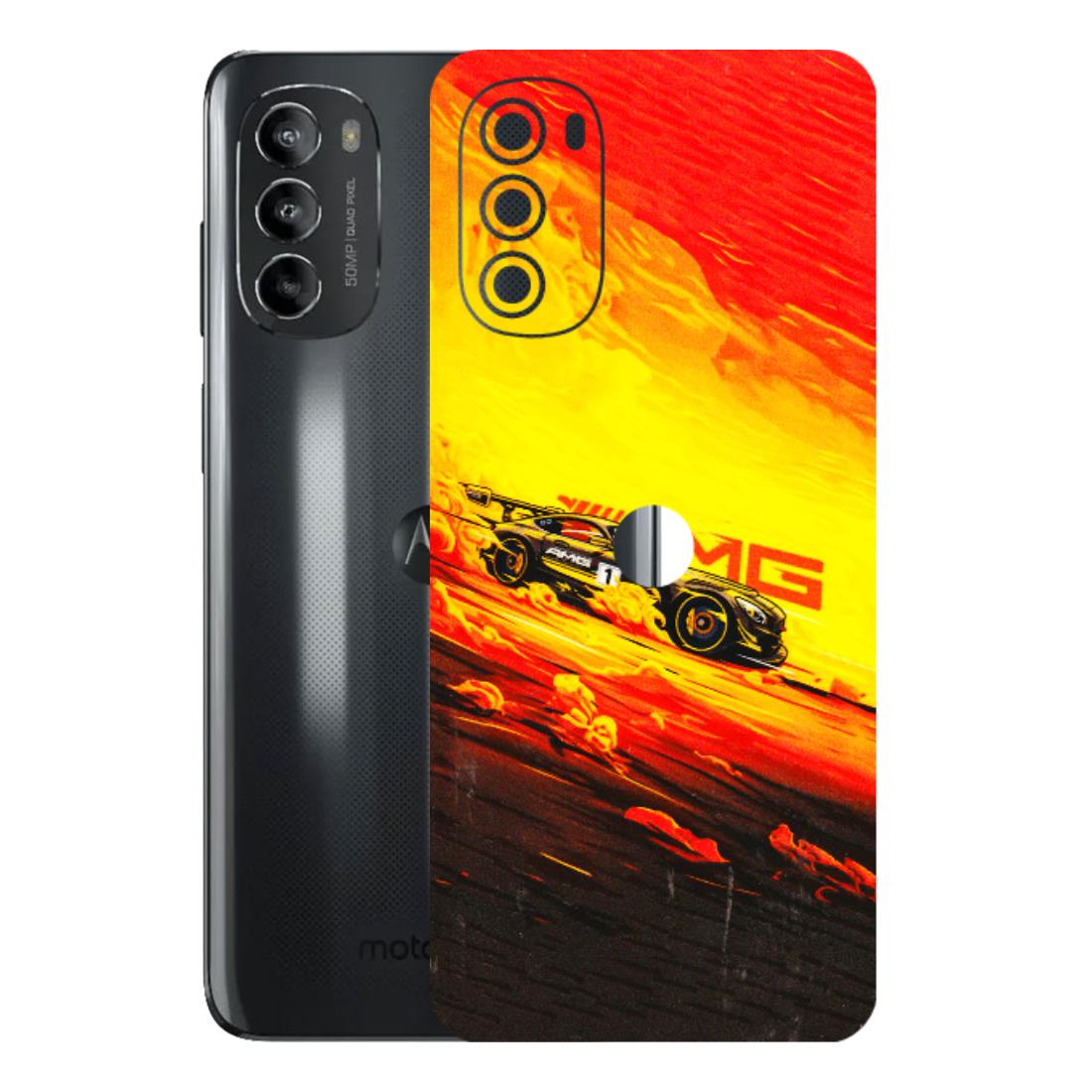 Motorola Phone Skins (All Models) - AMG Car Speed Cover - 3D Embossed Finish (L-256) Motorola Moto G82 (5G)