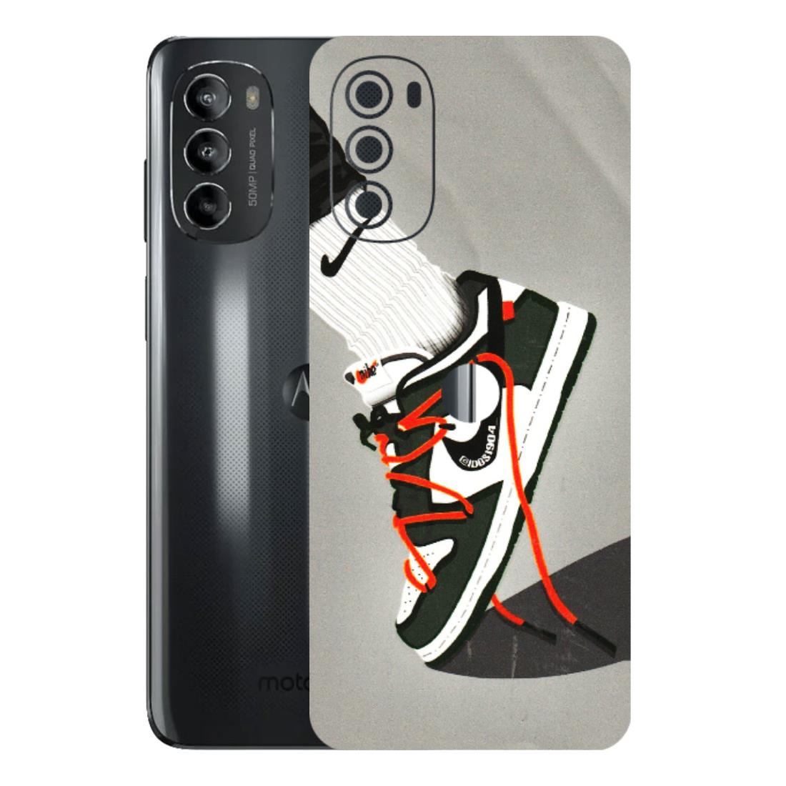 Motorola Phone Skins (All Models) - New Grey Sneaker - 3D Embossed Finish (L-261) Motorola Moto G82 (5G)