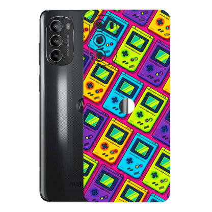 Motorola Phone Skins (All Models) - Gameboy Colourful - 3D Embossed Finish (L-266) Motorola Moto G82 (5G)