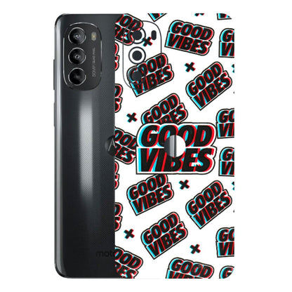 Motorola Phone Skins (All Models) - Good Vibes - 3D Embossed Finish (L-282) Motorola Moto G82 (5G)