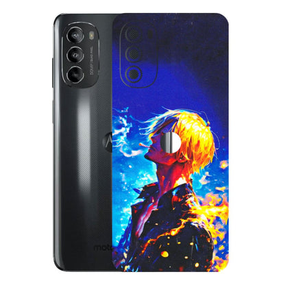 Motorola Phone Skins (All Models) - Sanji Vinsmoke One Piece - 3D Embossed Finish (L-319) Motorola Moto G82 (5G)