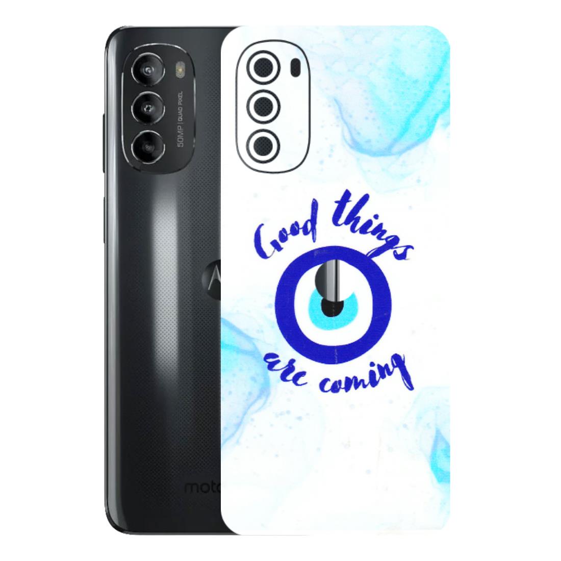 Motorola Phone Skins (All Models) - Evil Eye Good Things Are Coming - 3D Embossed Finish (L-322) Motorola Moto G82 (5G)