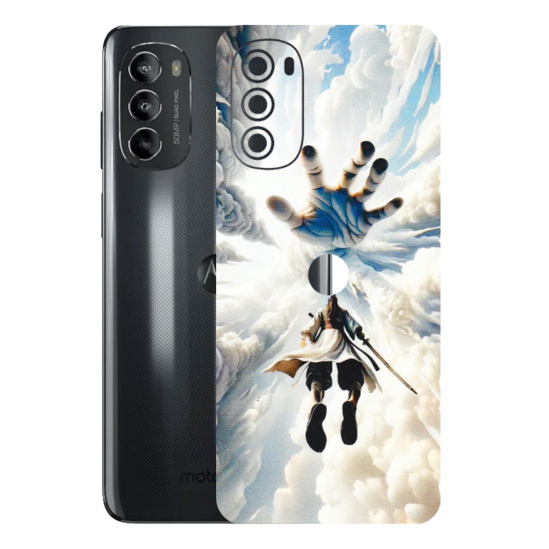 Motorola Phone Skins (All Models) - Big Hand With Monkey King - 3D Embossed Finish (L-323) Motorola Moto G82 (5G)