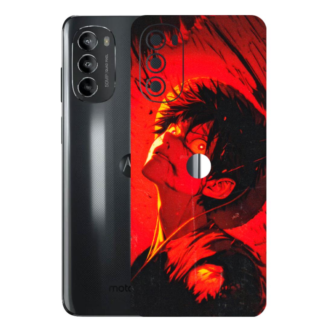 Motorola Phone Skins (All Models) - D.Luffy Power Up One Piece Anime - 3D Embossed Finish (L-326) Motorola Moto G82 (5G)