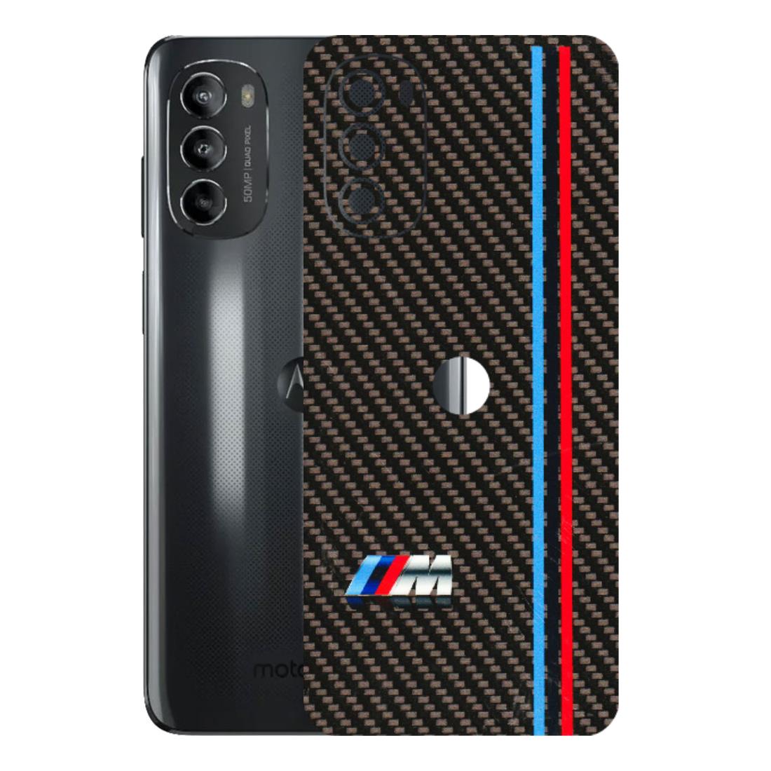 Motorola Phone Skins (All Models) - BM Carbon Fiber Feels - 3D Embossed Finish (L-38) Motorola Moto G82 (5G)