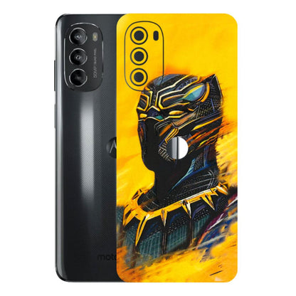 Motorola Phone Skins (All Models) - Yellow Panther - 3D Embossed Finish (L-54) Motorola Moto G82 (5G)