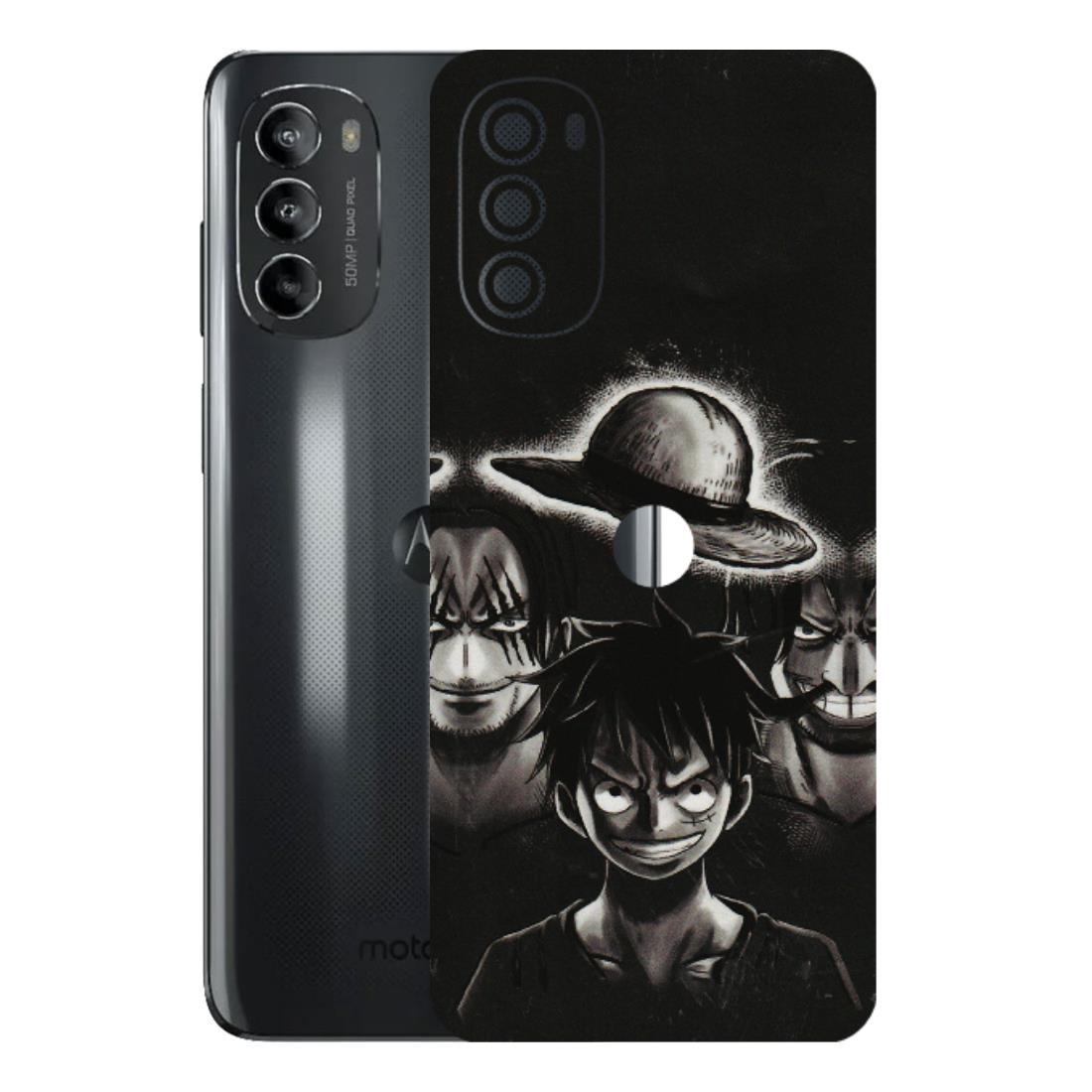 Motorola Phone Skins (All Models) - Black Luffy Hat - 3D Embossed Finish (L-57) Motorola Moto G82 (5G)