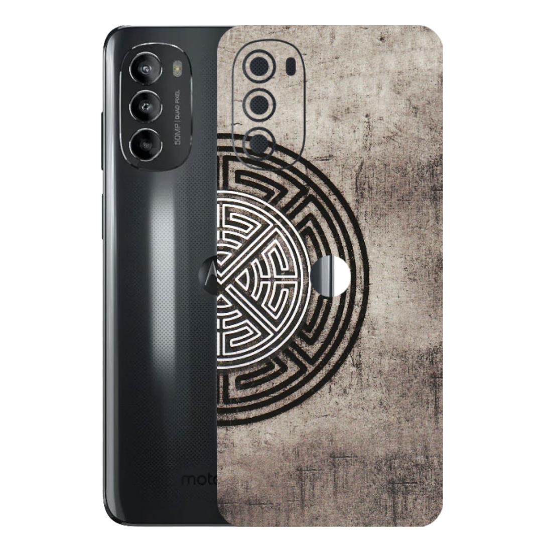 Motorola Phone Skins (All Models) - Mysterious Circular Design - 3D Embossed Finish (L-63) Motorola Moto G82 (5G)