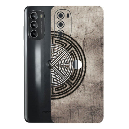 Motorola Phone Skins (All Models) - Mysterious Circular Design - 3D Embossed Finish (L-63) Motorola Moto G82 (5G)