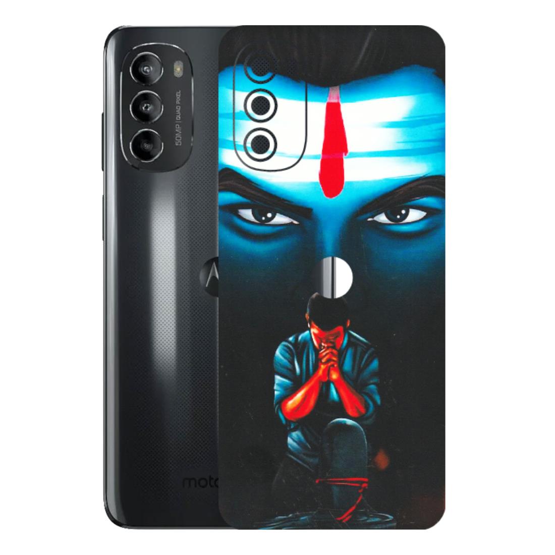 Motorola Phone Skins (All Models) - Mahakal Bhakt - Matte Finish (M-112) Motorola Moto G82 (5G)