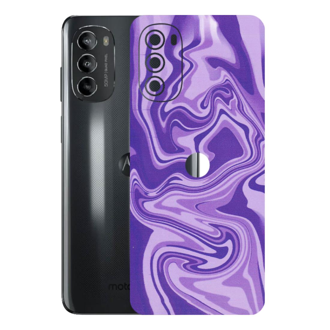 Motorola Phone Skins (All Models) - Hazy Purple Nights - Matte Finish (M-14) Motorola Moto G82 (5G)