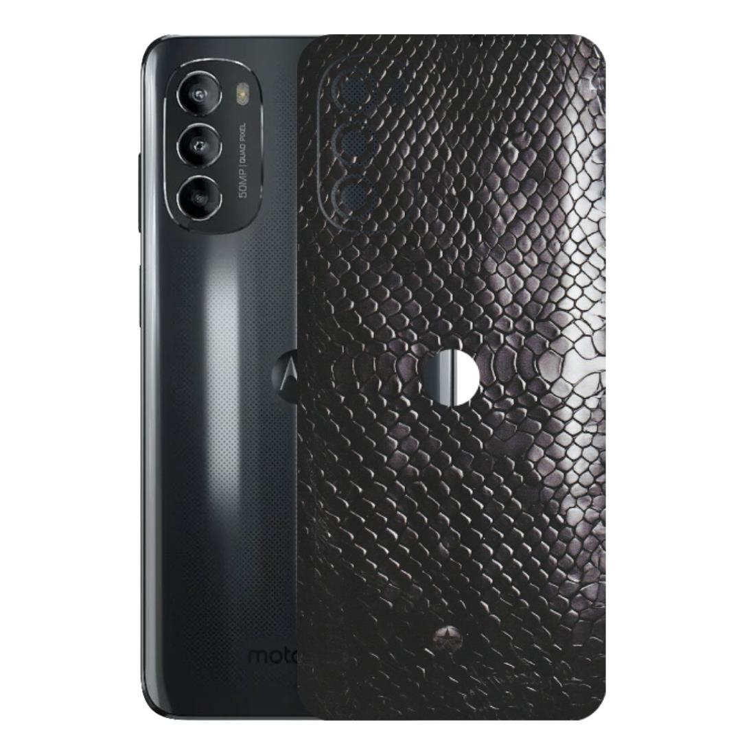 Motorola Phone Skins (All Models) - Black Snack Leather - Matte Finish (M-147) Motorola Moto G82 (5G)