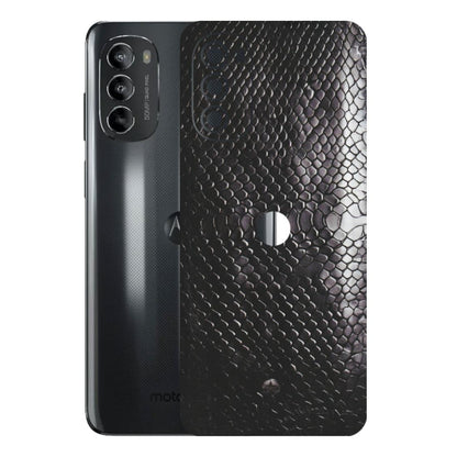 Motorola Phone Skins (All Models) - Black Snack Leather - Matte Finish (M-147) Motorola Moto G82 (5G)