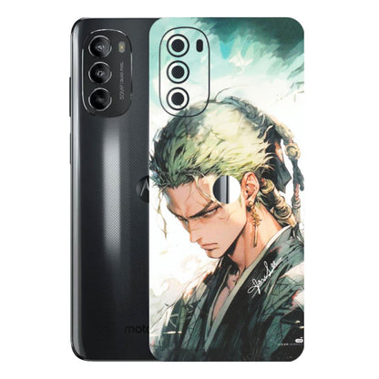 Motorola Phone Skins (All Models) - Pirate Hunter One Piece Anime - Matte Finish (M-157) Motorola Moto G82 (5G)