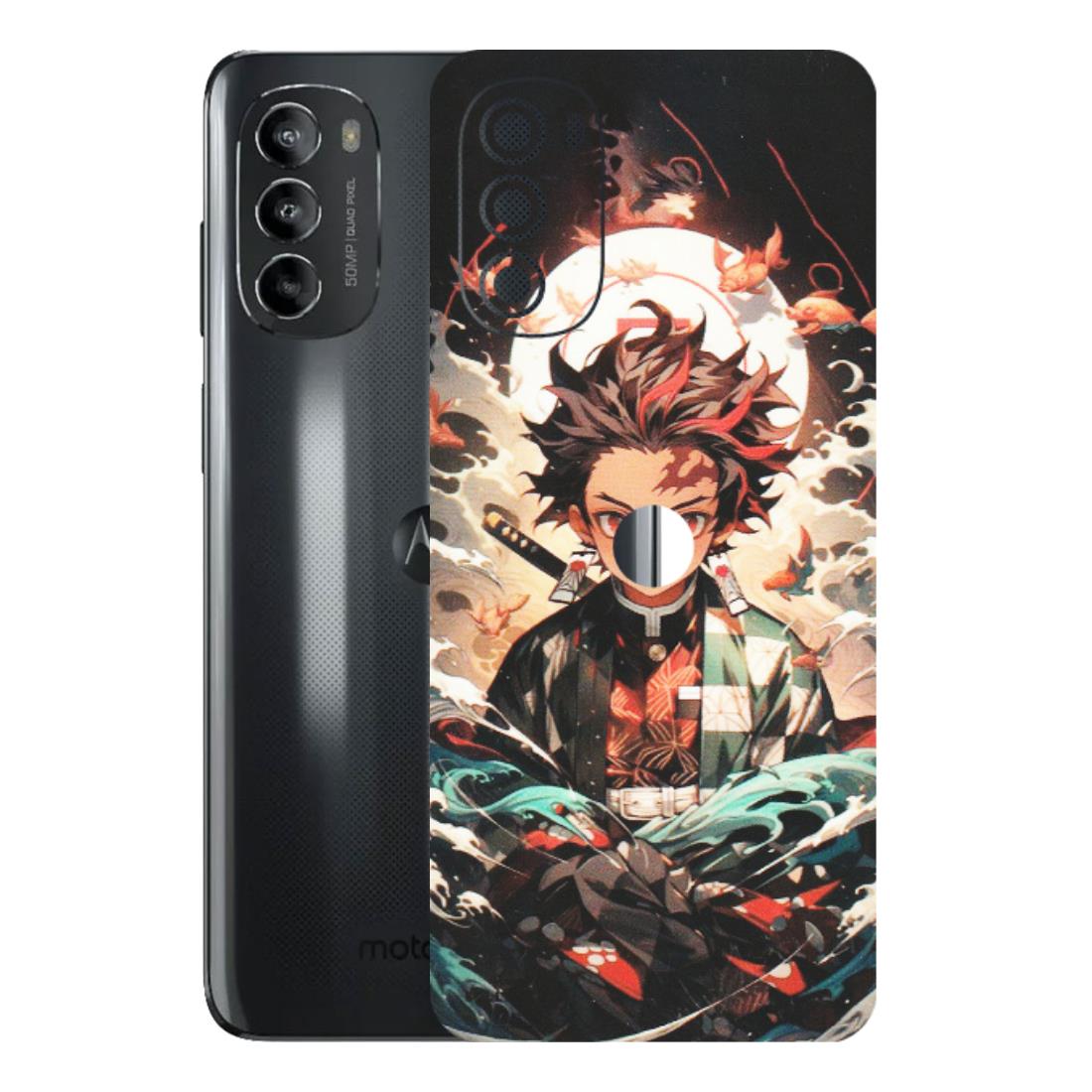 Motorola Phone Skins (All Models) - Tanjiro Demon Slayer Anime - Matte Finish (M-158) Motorola Moto G82 (5G)