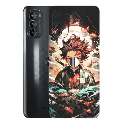 Motorola Phone Skins (All Models) - Tanjiro Demon Slayer Anime - Matte Finish (M-158) Motorola Moto G82 (5G)