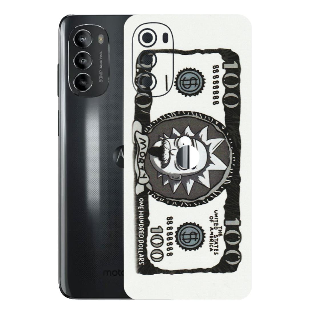 Motorola Phone Skins (All Models) - Rick And Morty Hundred Dollar Anime - Matte Finish (M-161) Motorola Moto G82 (5G)