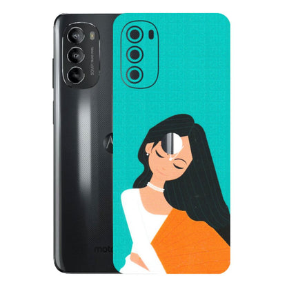 Motorola Phone Skins (All Models) - Radhe Radhe With Hindu Symbol - Matte Finish (M-164) Motorola Moto G82 (5G)