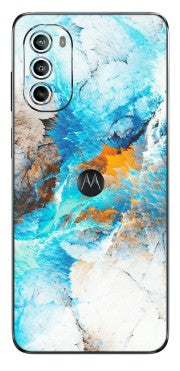 Motorola Phone Skins (All Models) - Blue Waves Abstract - Matte Finish (M-19) Motorola Moto G82 (5G)
