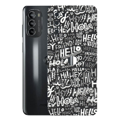 Motorola Phone Skins (All Models) - Hi Hello Doodles - Matte Finish (M-25) Motorola Moto G82 (5G)