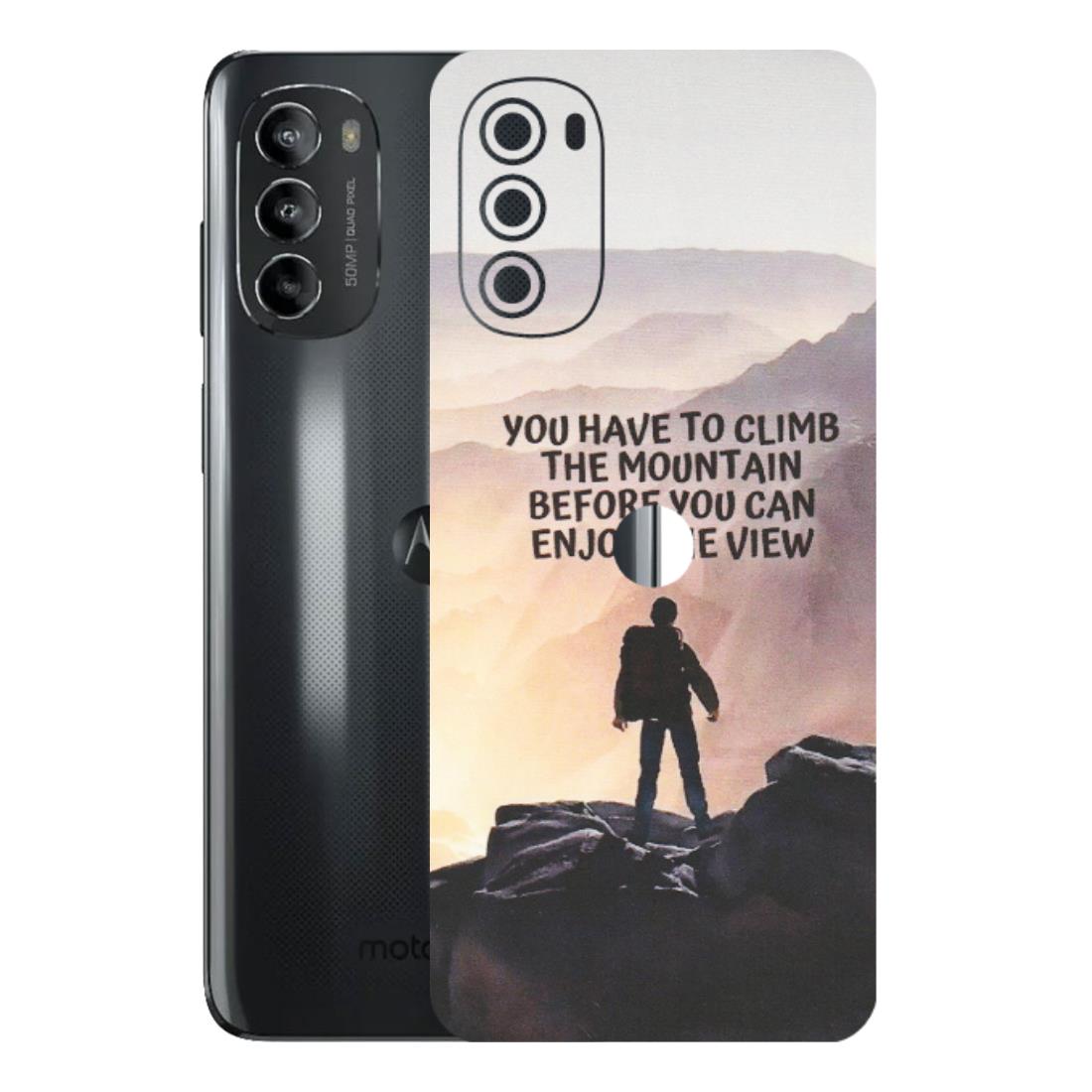 Motorola Phone Skins (All Models) - Motivational Hiking Mountain - Matte Finish (M-28) Motorola Moto G82 (5G)