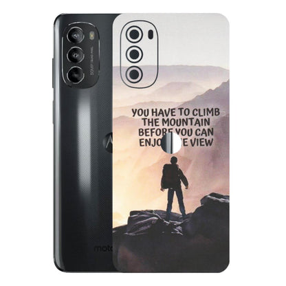 Motorola Phone Skins (All Models) - Motivational Hiking Mountain - Matte Finish (M-28) Motorola Moto G82 (5G)