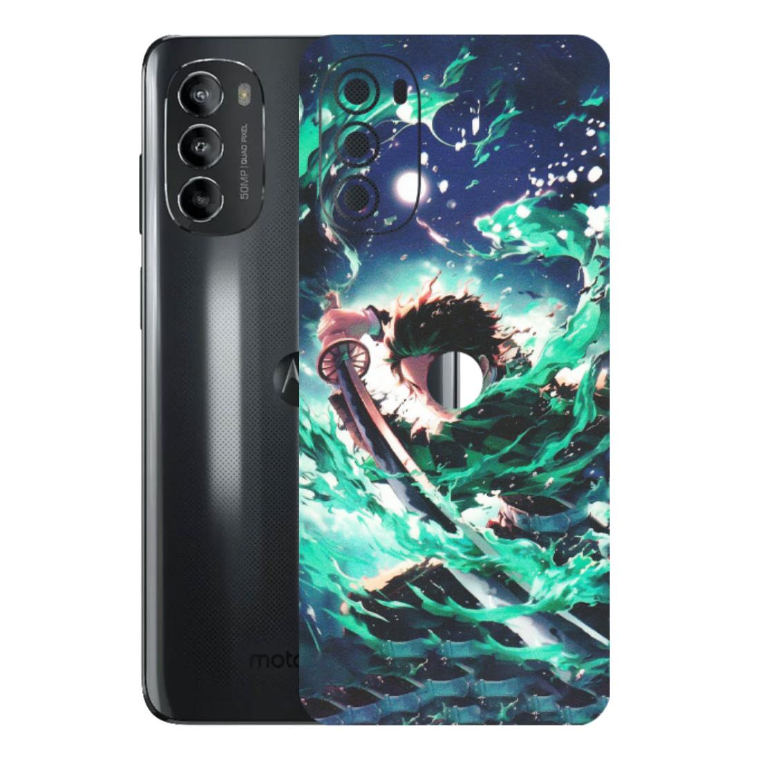 Motorola Phone Skins (All Models) - Sword Fighter Anime - Matte Finish (M-29) Motorola Moto G82 (5G)
