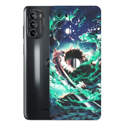 Motorola Phone Skins (All Models) - Sword Fighter Anime - Matte Finish (M-29) Motorola Moto G82 (5G)