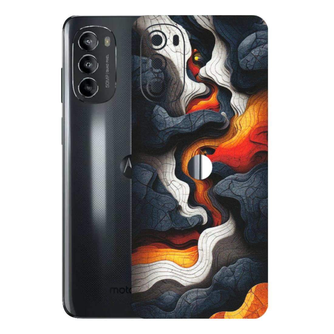 Motorola Phone Skins (All Models) - Abstract Volcanic Layers - Matte Finish (M-52) Motorola Moto G82 (5G)