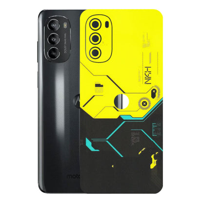 Motorola Phone Skins (All Models) - Black Yellow Technica - Matte Finish (M-53) Motorola Moto G82 (5G)