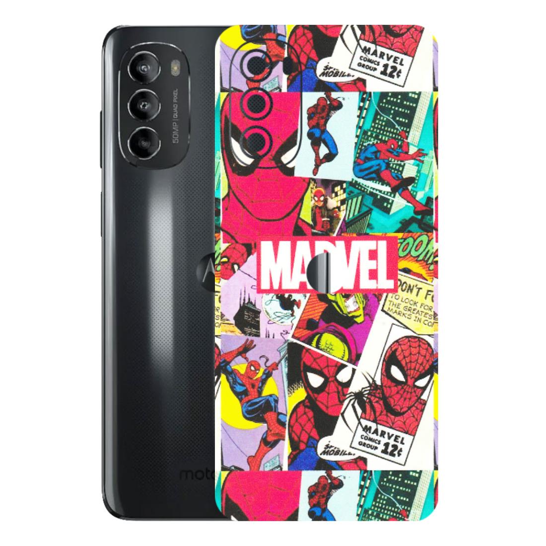 Motorola Phone Skins (All Models) - Marvel Comic Spiderman Grafitti - Matte Finish (M-72) Motorola Moto G82 (5G)