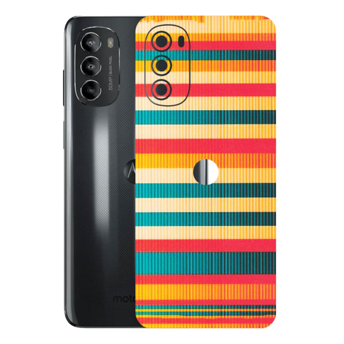 Motorola Phone Skins (All Models) - Colourful Stripes Soothing Effect - Matte Finish (M-86) Motorola Moto G82 (5G)