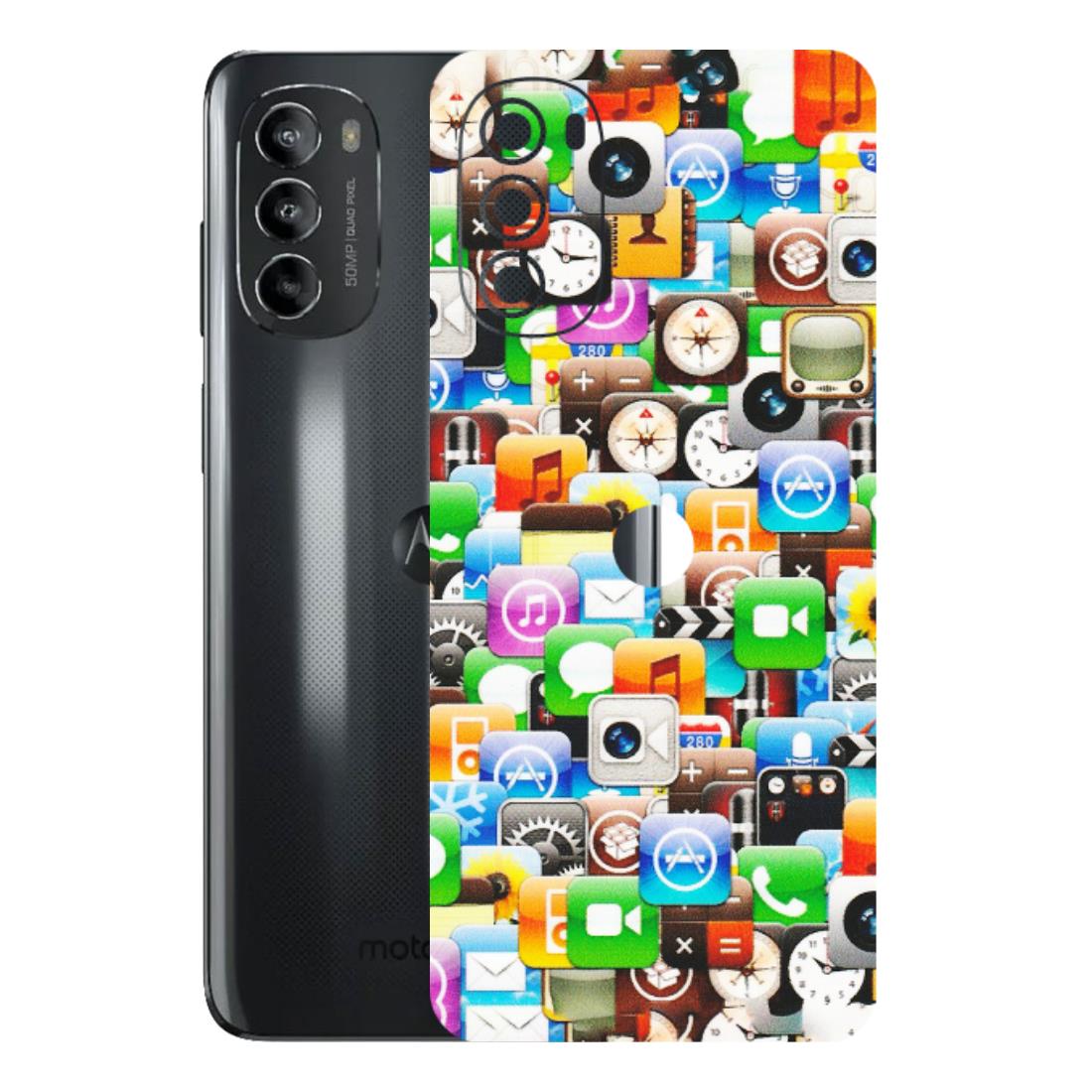 Motorola Phone Skins (All Models) - All Apple Icons - Matte Finish (M-93) Motorola Moto G82 (5G)