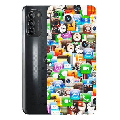 Motorola Phone Skins (All Models) - All Apple Icons - Matte Finish (M-93) Motorola Moto G82 (5G)