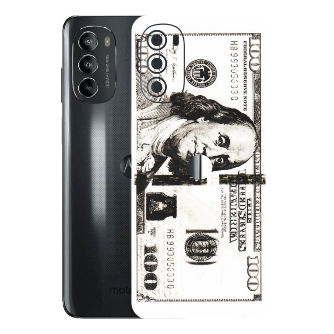 Motorola Phone Skins (All Models) - 100 Dollar Currency - Transparent Finish (T-01) Motorola Moto G82 (5G)