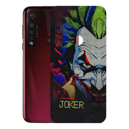 Motorola Phone Skins (All Models) - Joker Dot Matrix - 3D Embossed Finish (L-08) Motorola Moto G8 Plus
