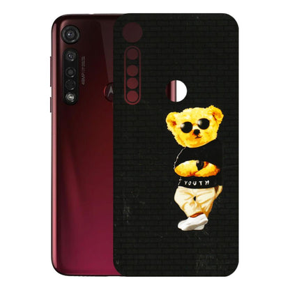 Motorola Phone Skins (All Models) - Classy Teddy Bear - 3D Embossed Finish (L-116) Motorola Moto G8 Plus