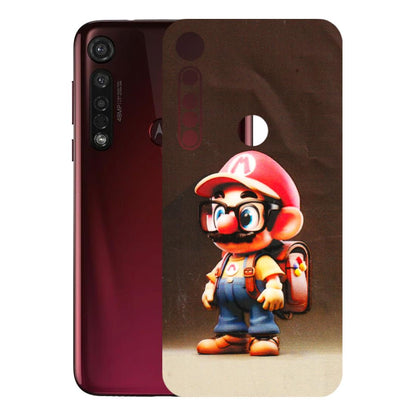 Motorola Phone Skins (All Models) - Little Mario - 3D Embossed Finish (L-119) Motorola Moto G8 Plus