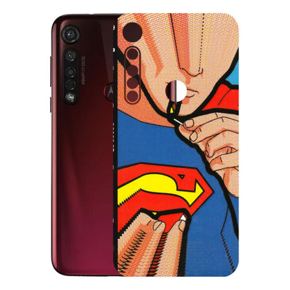 Motorola Phone Skins (All Models) - Superman Sutta - 3D Embossed Finish (L-130) Motorola Moto G8 Plus