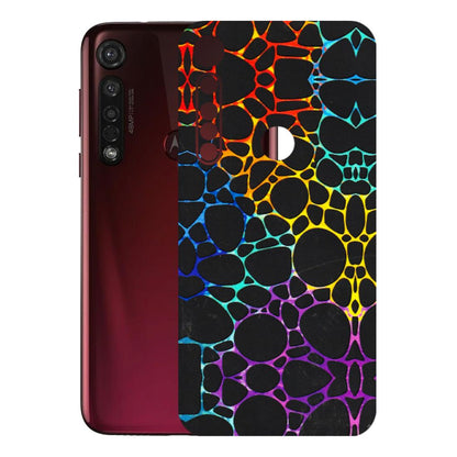 Motorola Phone Skins (All Models) - Abstract Art MultiColour - 3D Embossed Finish (L-133) Motorola Moto G8 Plus